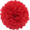 Creativery 10 Papier Pompons 35cm NEU (rot 250) // Pompoms Bommel Kugel Seidenpapier Pom Pom Deko Hängedeko Raumdeko Blumen Pompon