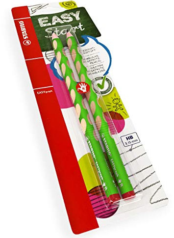 STABILO Easygraph Handschriftbleistift HB für Rechtshänder, hellgrüner Schaft
