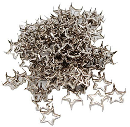 perfk Rivet Motif Étoile Goujon Clou Rivet Léger Durable, Argent