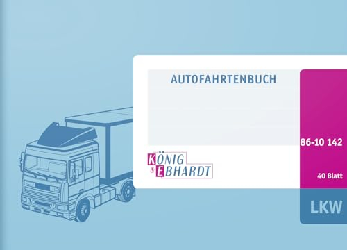 10x König und Ebhardt Fahrtenbuch A6 40Bl für LKW