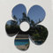 Servewell Daisy Flower Garden Mirrors-10cm Diameter-Silver - Mirror
