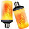 LED Flame Effect Light Bulbs, E27 Flickering Fire Light Bulbs with 4 Modes, 5W Flame Bulb for Christmas, Home Decor, Party, Restaurant, Outdoor - 2 Pack