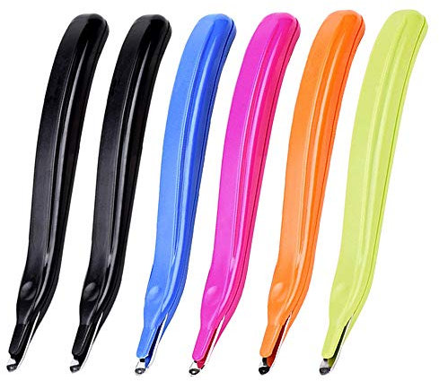 ZZTX 6 Stück professionelle magnetische Heftklammerentferner, gummierte Heftklammerentferner, Werkzeug zum Entfernen von Heftklammern, für Schule, Büro, Zuhause, 5 Farben