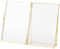 Fotorahmen, Messing Retro Glas Metall Desktop Fotorahmen Halterung Kupferstreifen Metall (4x6inch/10x15cm)