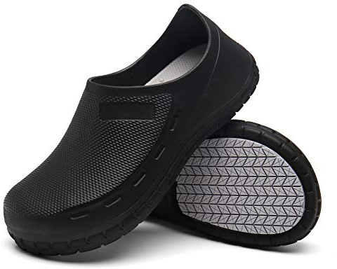 Bella Bays Unisex-Erwachsene Leichte Gartenclogs Gartenschuhe Eva Clogs Wasserdicht Küchenschuhe Schwarz 41 EU