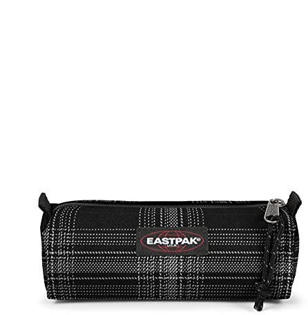 Eastpak Benchmark Single Federmäppchen, 21 cm, Checked Dark (Schwarz)