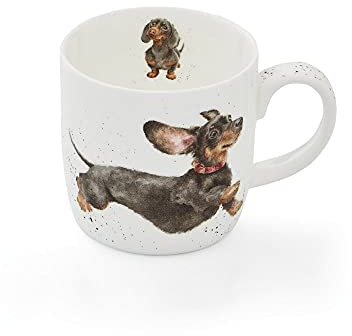 Wrendale Designs Portmeirion That Friday Feeling Dachshund Dog Mug 0.3l