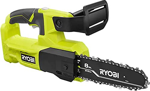 RYOBI Ryobi ONE+ P5452BTL Tronçonneuse d'élagage sans fil 18 V 20,3 cm (outil uniquement, batterie et chargeur non inclus)
