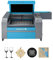 OMTech 100W CO2 Laser Graviermaschine 700x500mm Gravurmaschine Laserengraver mit Doppelte Gravurplattformen, Autofokus, integrierter Auspuff, Industrieller CO2-Lasergravierer Heimwerker