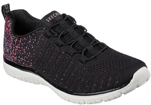 Skechers Women's Virtue Sneaker, Black, 5 UK