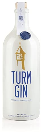 TURM GIN London Dry Gin Magnum-Flasche 1,5L - Echt nordisch, echt gut. | In exklusiver Holz-Geschenkbox | Premium Bio-Gin aus Deutschland 47% | Holsteiner Cox & 15 norddeutsche Botanicals [1,5 Liter]