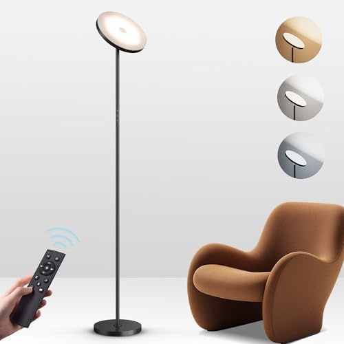 Torchiere Floor Lamps for Living Room, 36W 3600LM Bright 69'' Standing Lamp