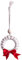 Yuemei Weihnachtliche Girlande Mini gewebte Girlande Ornament Weihnachtsbaum Anhänger Home Ornament Gas Heizpilz Für Terrasse (B, One Size)