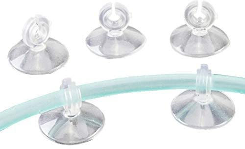 JSNKJLMN 10 Stück Kunststoff Aquarium Saugnapf Air Line Rohr Draht Halter verwendet Saugnapf für Glas Fisch Supples