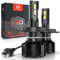 CAR WORK BOX H4 LED Bombillas, 130W 28000LM LED Faros Delanteros pour Coche 12V, 6500K