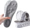Solette in Memory Foam con supporto per l'arco plantare per donne e uomini, inserti per scarpe da ginnastica, scarpe sportive e stivali, traspiranti e ammortizzanti(40.5/41 EU,Grigio)