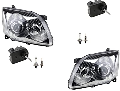 Johns, Scheinwerfer passend für Toyota Avensis T25 03-06 mit H7 H1 L R inkl. Stellmotor