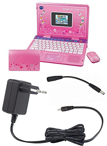 VTech Genius XL Color Pro bilingue Rose + Adaptateur Secteur