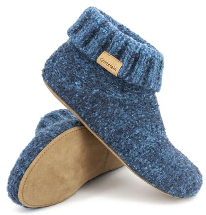 Gottstein Hüttenschuh Knit Boot - Filz-Hausschuh für Damen & Herren | Aus 100% Schurwolle