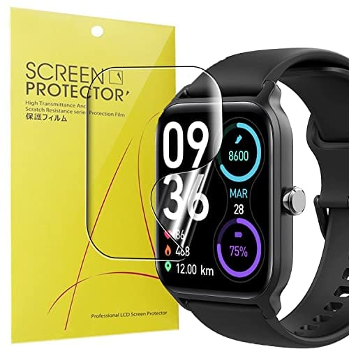 Blueshaweu Schutzfolie Kompatibel für TOOBUR Smartwatch 1.8, HD klar Flexible TPU Displayschutzfolie [6 Stück] für TOOBUR Smartwatch IDW13 (HD)