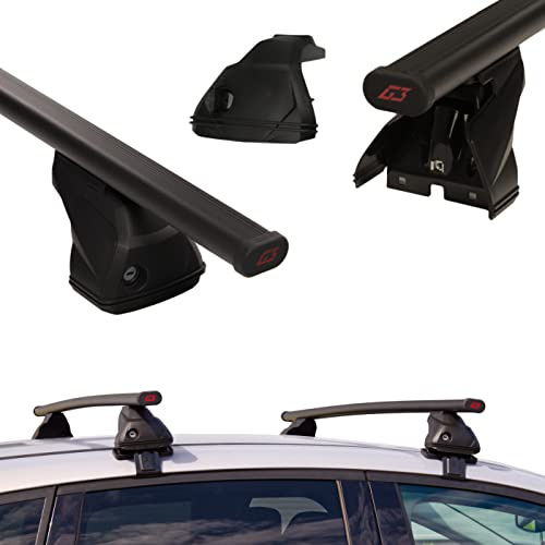 G3 Pacific Dachträger für Mercedes C-Klasse W203 4-Tür 2000-2007 | Stahl, 50 kg Tragkraft, normaldach, Schwarz