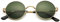 Pro Acme Retro Small Round Polarized Sunglasses for Men Women (Gold Frame | Green Lens)