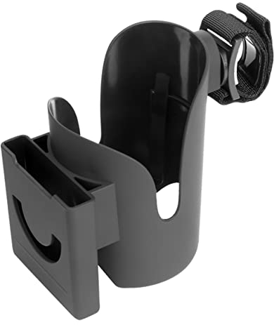 Angoily Portavasos para Cochecito,2 en 1 Soporte Taza de Padre, Universal Porta Botellas de Agua, Soporte Botella de Agua Soporte Teléfono para Cochecito Andador Bicicleta