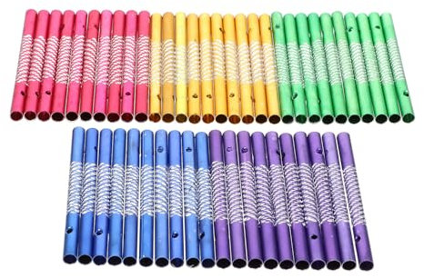 Baluue 50 Pezzi Fai Te Colorato Kit Di Campanelli Eolici Tubi Di Campanelli Eolici In Alluminio Per La Decorazione Appendere All'aperto Del Giardino Di Casa