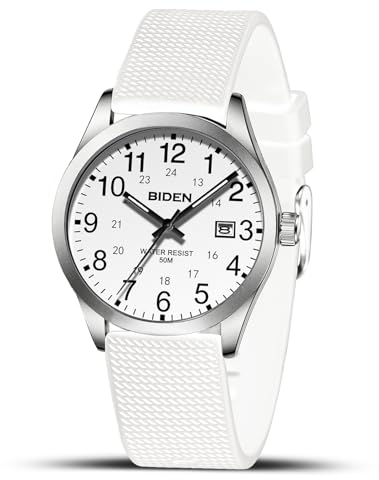 LN LENQIN Herren Uhr Uhren Herren Männer Analog Quarz Uhr 30M wasserdichte Armbanduhr Herren mit Datum Mode Casual Designer Uhr für Herren Silicone Band