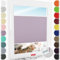 Schuette® Plissee nach Maß mit Bohren ● Premium Kollektion: Plum Charm (Lila) ● 70-79 x 80-99cm (Breite x Höhe) ● Suprafix Faltrollo Befestigung ● Bequeme Rollo
