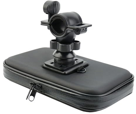 Porta cellulare per biciclette, supporto per telefono cellulare da moto, supporto girevole per telefono con custodia impermeabile per bici