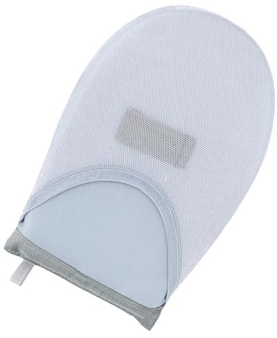 Garment Steamer Ironing Gloves, Portable Steamer Gloves Travel Glove Ironing Board Round Head Anti-Steam Mitt with Finger Loop for Standing Hanging Handheld Garment Steamer Accessories, Heat Resistant