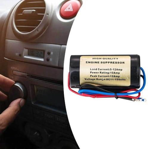 Entstörfilter Piepen Rauschen Mantel Strom Filter KFZ Auto Radio Kabel 12 Ampere