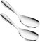 OUNONA Metal Rice Spoon Rice Cooker Serving Spoon Paddle 2pcs for Kitchen Sturdy Easy to Clean