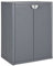 KTHLBRH Schließfach Schubladenschrank Schrank Schlafzimmer Gartenschrank Grau 65x45x88 cm PP Rattan-Optik
