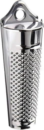 Silver Multifunctional Kitchen Stainless Steel Ginger Garlic Nutmeg Grater Nut Walnut Lemon Hand Planer Tool Lemon ZesterDurable and Professional Kitchen Tool Garlic Tools