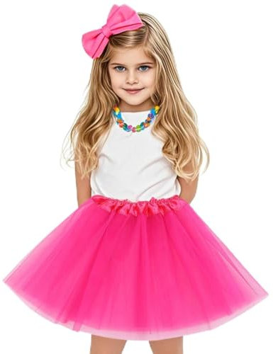 OQKAHIV 1x Gonna Tulle Bambina, Tutu Bambina, Gonna Tulle Bambina, Gonna Tulle, Mini Tutu, Gonna tutù da Bambina, Gonne Tulle Bambina Adatto, Gonne tutù per Ragazze, Gonna Danza tutù (Rosso prugna)