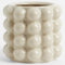 KAYLETIN Bubble Vase, beige Keramikvase, Keramik-Blumenvasen zur Dekoration, Bohn-Dekovasen für Wohnzimmer, Schlafzimmer, Büro, Kamin, Kaminsims, Couchtisch, 12,7 cm
