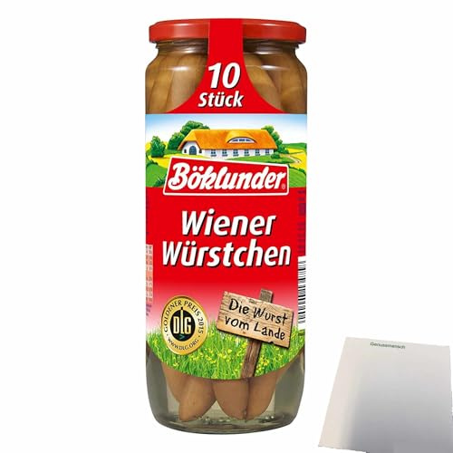 usy Bundle für Böklunder Wiener Würstchen (500g Glas) mit 10 Würstchen + usy Block