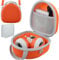 Khanka Yoto Mini 2024 Edition with Headphones Case,Case Compatible with Yoto Mini Kids Audio Music Player Headphones Bundle,Includes Bonus Yoto Card Holder (Holds 36 Cards) (Orange)