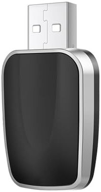 Adaptateur CarPlay sans Fil pour VW Golf 5 6 7 8 GTE GTI GTD Alltrack Convertit CarPlay Câblé en sans Fil Dongle USB Plug Play Connexion Automatique Transmission Stable, Silver Style-A