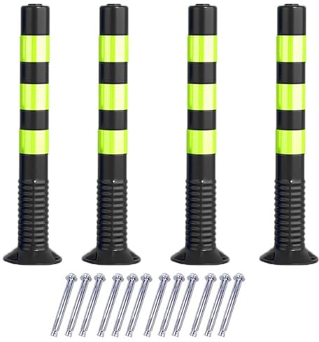 Barrier Belt, paletti Segnalazione vialetti Accesso, palo parcheggio Nero/Blu/Verde/Rosso/Giallo Delineatore Flessibile del Traffico, paletti Segnalazione vialetti Accesso in PU Riflettenti Il con