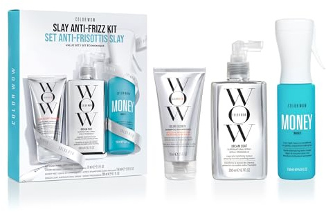 Color Wow SLAY Anti-Frizz Kit, 3-Step Set for Glossy, Frizz-Free Hair