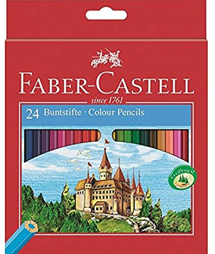 Faber Castell 24 Buntstifte, Mehrfarbig