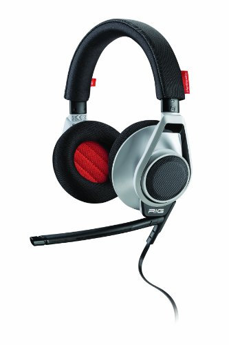 Plantronics RIG - Auriculares de diadema cerrados (con micrófono, control remoto integrado, reducción de ruido), blanco