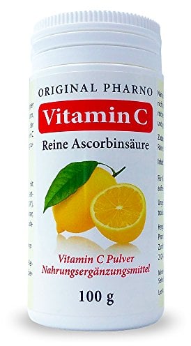 Vitamin C - Reine Ascorbinsäure - Apotheken Qualität 1 x 100 g | 1 Dose [Original-Pharno]