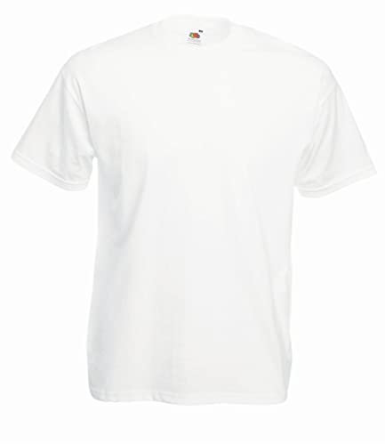 Fruit of the Loom Men's Valueweight Short Sleeve T-Shirt, White, X-Large