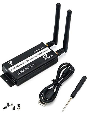 powerday® Mini PCI-E a USB adaptador con ranura para tarjeta SIM WWAN/LTE memoria