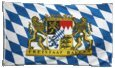 Flaggenking Freistaat Bayern Flagge/Fahne, mehrfarbig, 150 x 90 x 1 cm, 16991