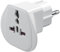 Goobay 94026 Universal Reiseadapter, Stromadapter, Schutzkontakt CEE 7/7, Schuko-Standard, Weiß, 1 Stück